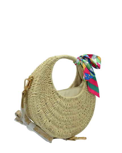 Circle Structure Woven Bag