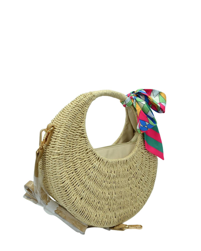 Circle Structure Woven Bag