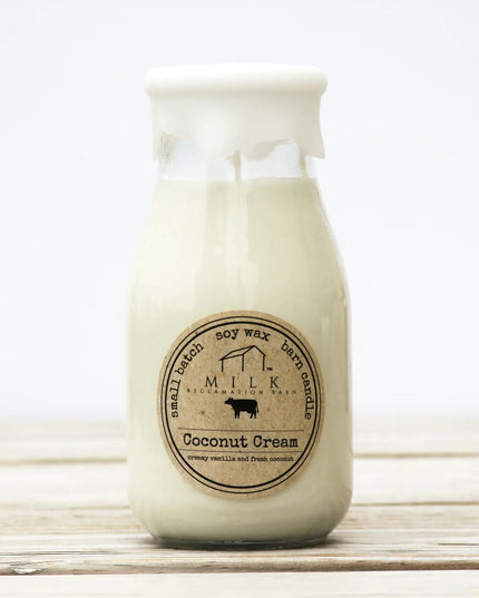 Coconut Cream Milk Bottle Candle