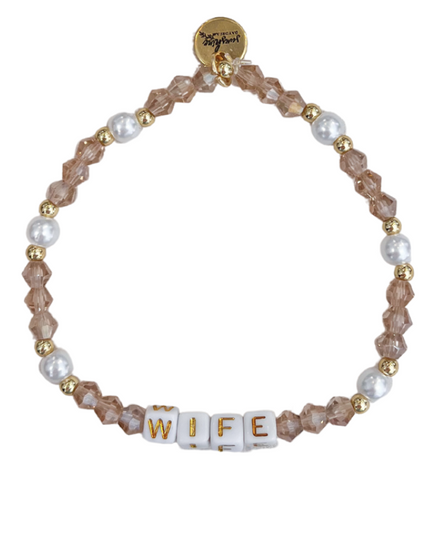 Wife Letter Block Bracelet