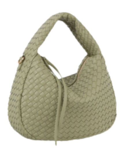 Braided Leather Shoulder Bag