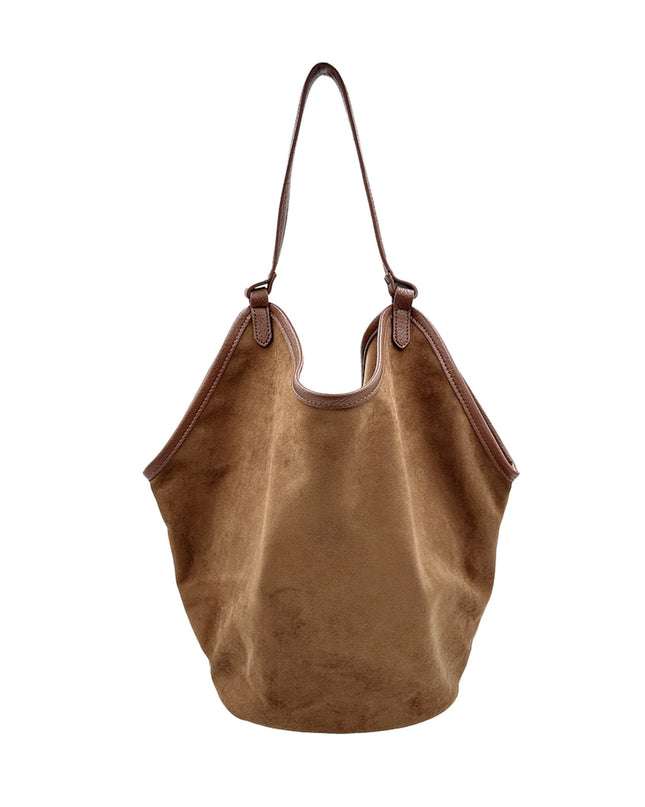 Oversized Faux Suede Slouchy Shoulder Bag