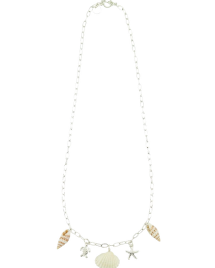 Turtle, Starfish, Shell Charm Toggle Necklace