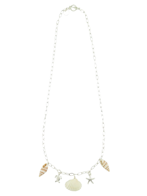 Turtle, Starfish, Shell Charm Toggle Necklace