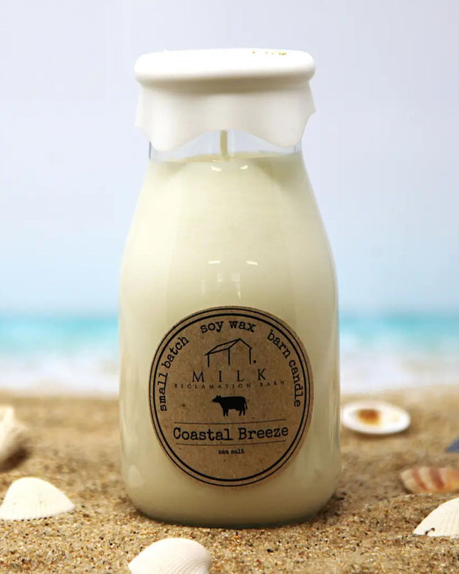 Coastal Breeze Milk Bottle Candle