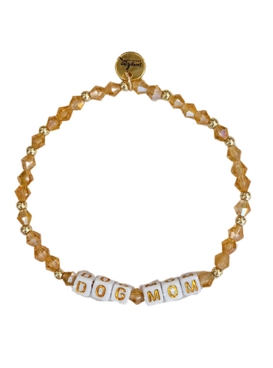 Dog Mom Letter Block Bracelet