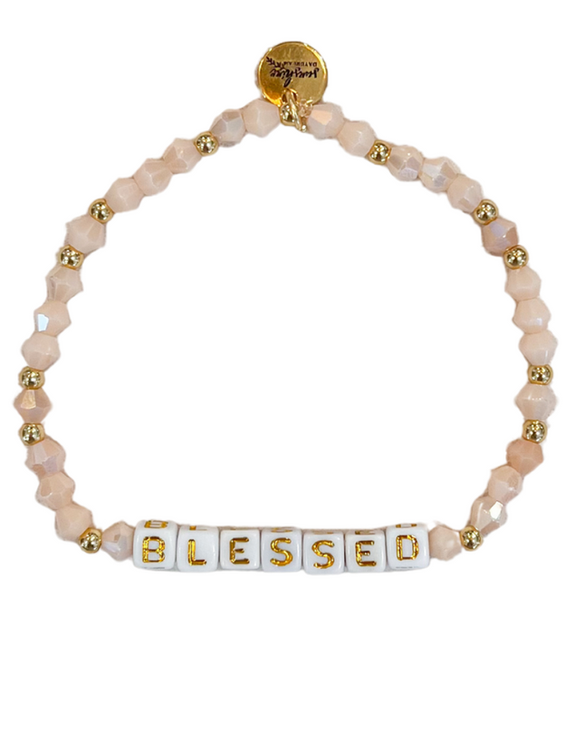 Blessed Letter Block Bracelet