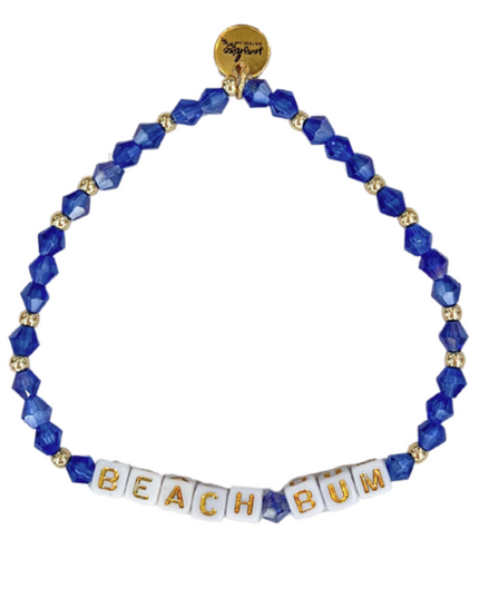 Beach Bum Letter Block Bracelet