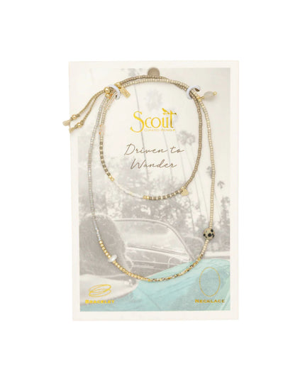 Mixed Media Wrap Bracelet/Necklace