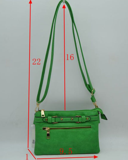 Detailed Medium Vegan Leather Crossbody