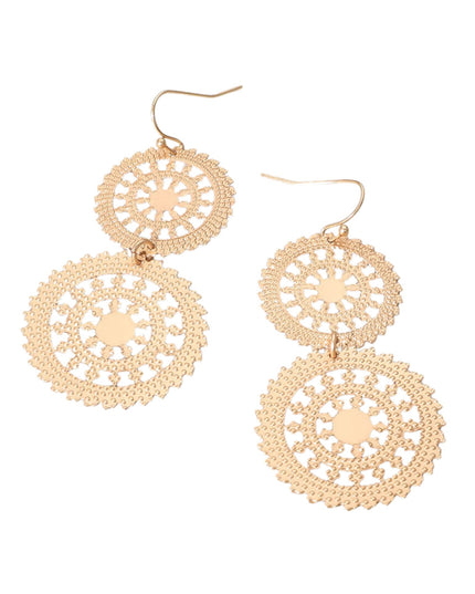 Double Wheel Filigree Earrings