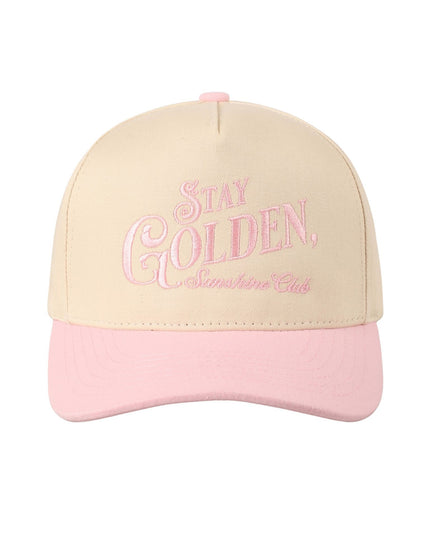 Stay Golden Sunshine Club Embroidered Two Tone Trucker Hat