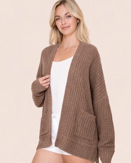 Chenille Cable Knit Cardigan