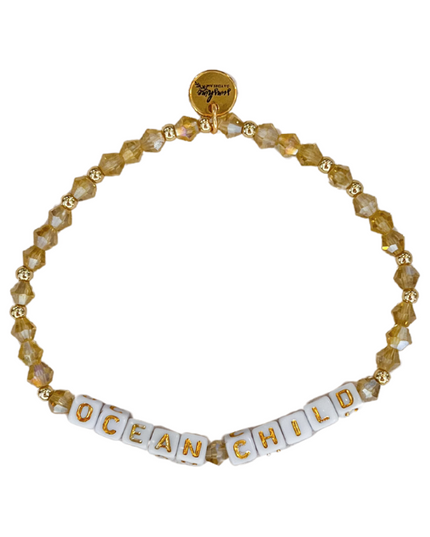 Ocean Child Letter Block Bracelet