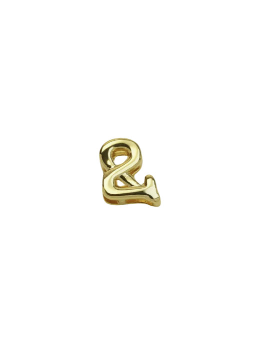 Bubble Number/Symbol Slide On Charm
