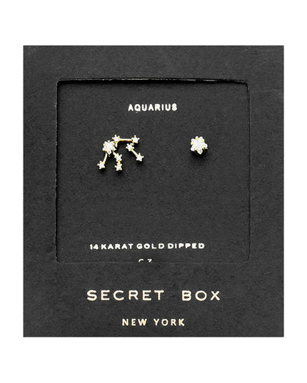 Zodiac Single Constellation & Stud Earrings