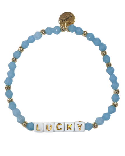 Lucky Letter Block Bracelet