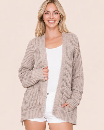 Chenille Cable Knit Cardigan