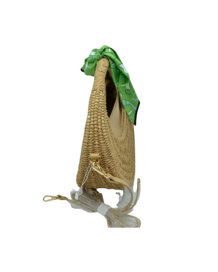 Circle Structure Woven Bag