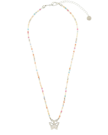 Butterfly Charm Beaded Necklace