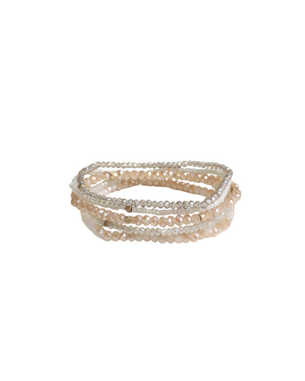 Seed Bead Faceted 5 Bracelet Set