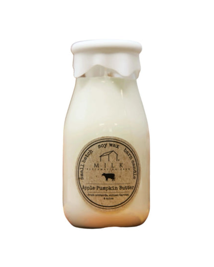 Apple Pumpkin Butter Milk Bottle Candle