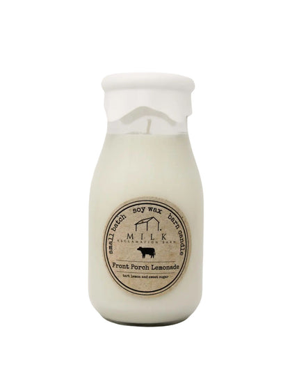 Front Porch Lemonade Milk Bottle Candle
