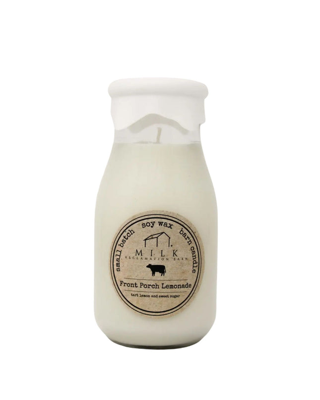 Front Porch Lemonade Milk Bottle Candle