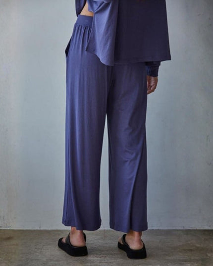 Daily Ease Elastic Waist Wide Leg Pants