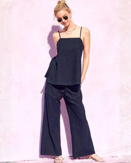 Wide Leg Linen Pants