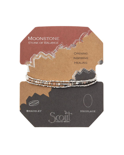 Delicate Stone Wrap Bracelet/Necklace
