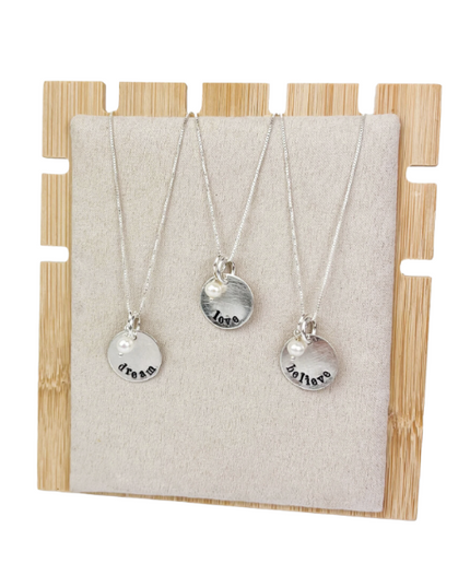 Sterling Silver Medium Inspirational Disc