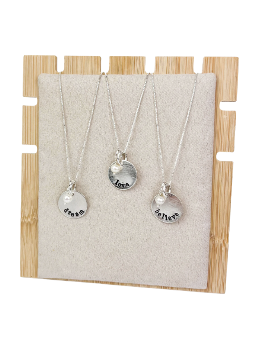 Sterling Silver Medium Inspirational Disc