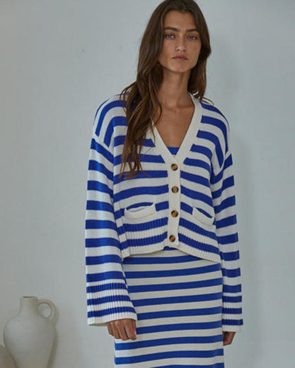 Eventide Striped Cardigan