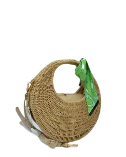 Circle Structure Woven Bag