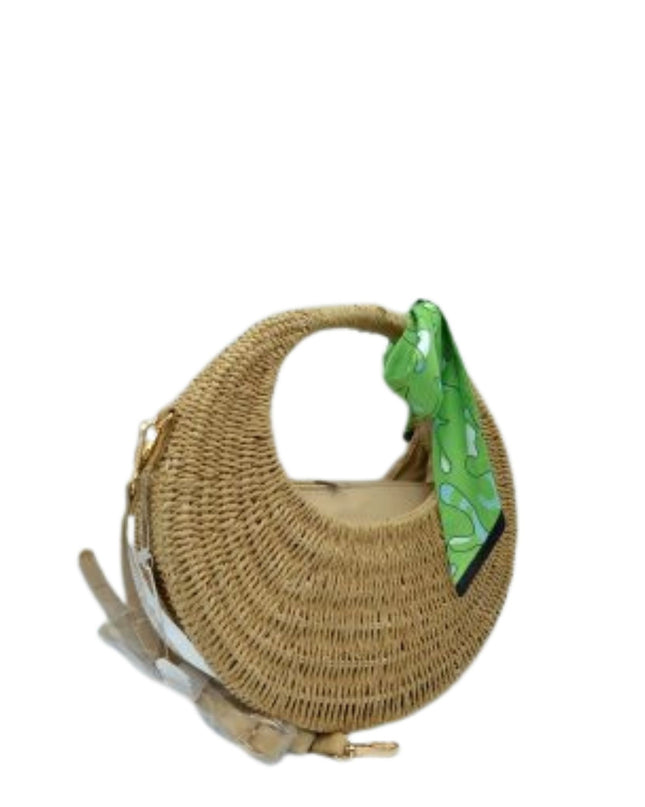 Circle Structure Woven Bag
