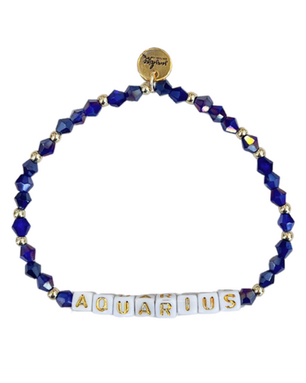 Aquarius Letter Block Bracelet