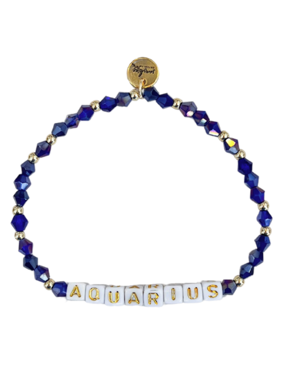 Aquarius Letter Block Bracelet