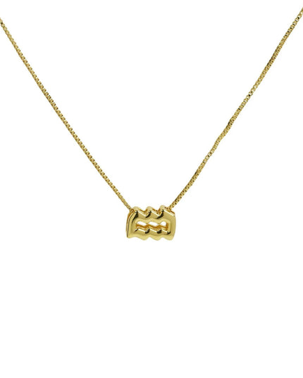 Zodiac Sign Sliding Charm Necklace