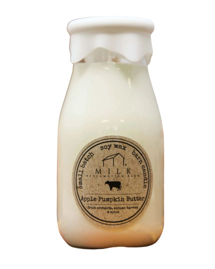 Apple Pumpkin Butter Milk Bottle Candle