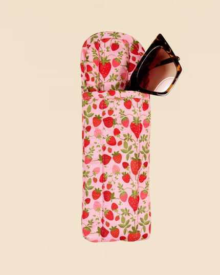 Strawberry Fields Puffy Sunglass Case