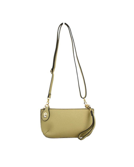 Twist Closure Small Wristlet Crossbody Bag