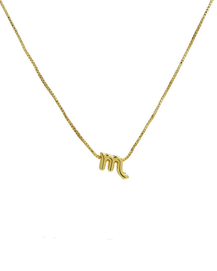Zodiac Sign Sliding Charm Necklace