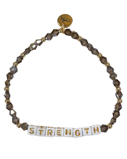 Strength Letter Block Bracelet