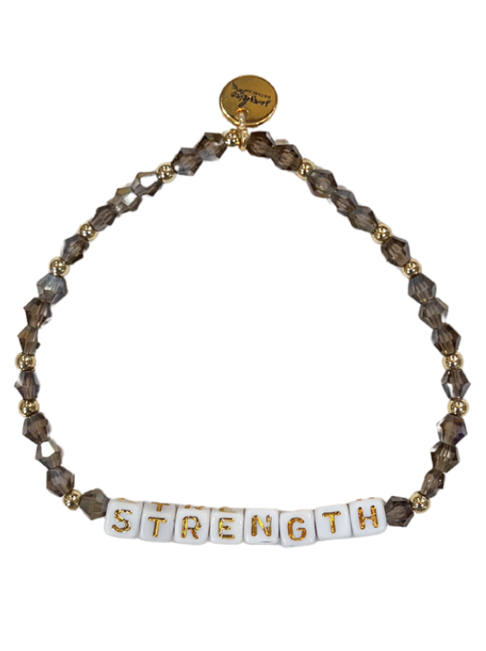 Strength Letter Block Bracelet