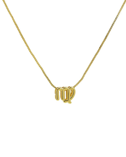 Zodiac Sign Sliding Charm Necklace