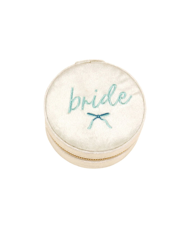 Bride Round Velvet Jewelry Case