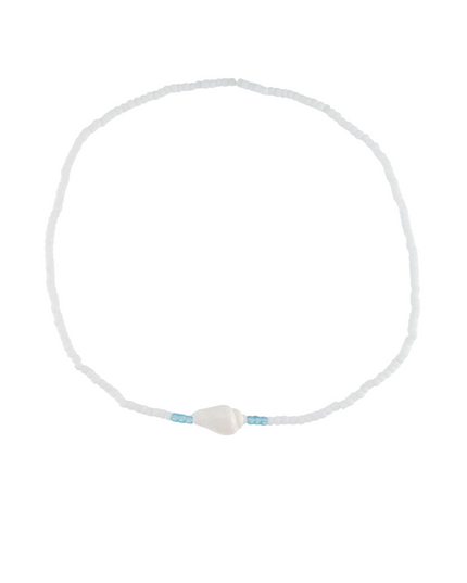 Nassa Shell Seedbead Stretch Anklet