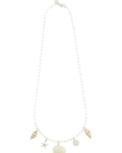Starfish, Sand Dollar, Shell Charm Toggle Necklace