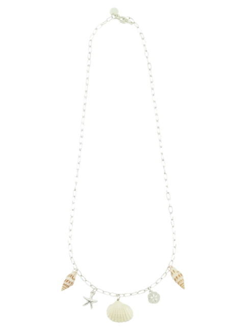 Starfish, Sand Dollar, Shell Charm Toggle Necklace